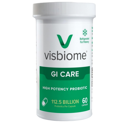 Visbiome® GI Care High Potency Probiotic, 112.5B CFU, 60 Capsules | Original De Simone Formulation®, Multi-Strain,Probiotics, Low FODMAP Certified, Gluten-Free, Made in USA