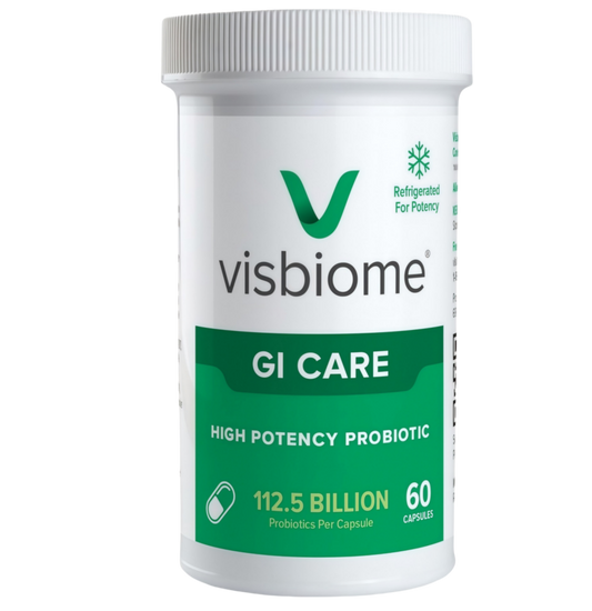 Visbiome® GI Care High Potency Probiotic, 112.5B CFU, 60 Capsules | Original De Simone Formulation®, Multi-Strain,Probiotics, Low FODMAP Certified, Gluten-Free, Made in USA